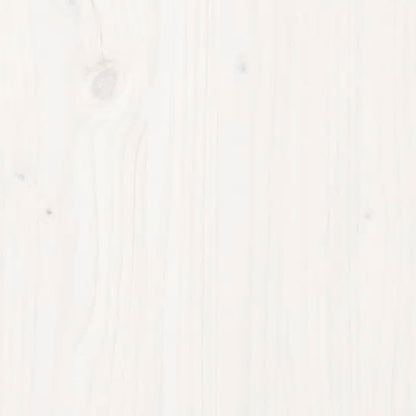 Massivholzbett Weiß 100x200 cm