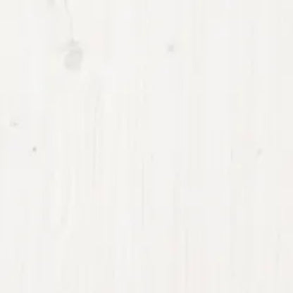 Massivholzbett Weiß 90x200 cm