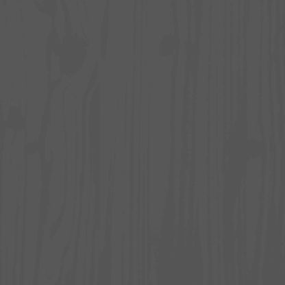 Massivholzbett Grau 200x200 cm