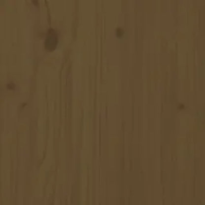 Massivholzbett Honigbraun 200x200 cm