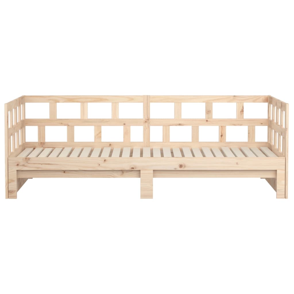 Tagesbett Ausziehbar Massivholz Kiefer 2x(90x200) cm