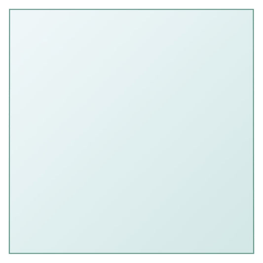 Tischplatte Transparent 40x40 cm Hartglas