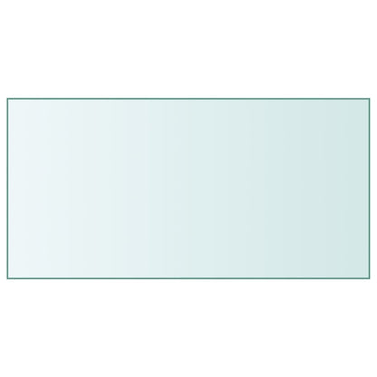 Tischplatte Transparent 50x100 cm Hartglas