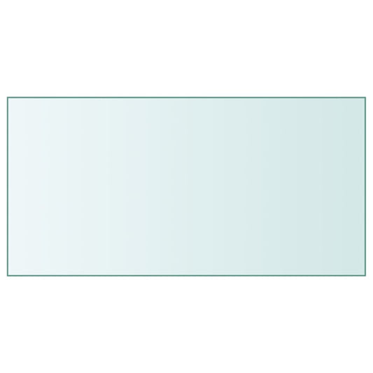 Tischplatte Transparent 50x100 cm Hartglas