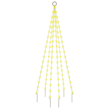 LED-Weihnachtsbaum für Fahnenmast Warmweiß 108 LEDs 180 cm
