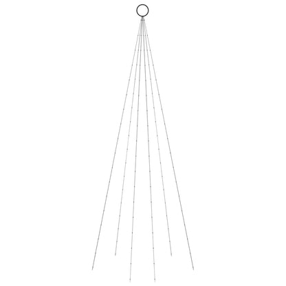 LED-Weihnachtsbaum für Fahnenmast Blau 108 LEDs 180 cm