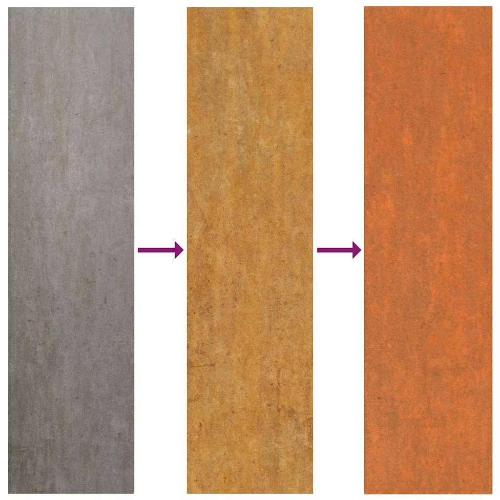 Hochbeet Rostig 100x40x45 cm Cortenstahl