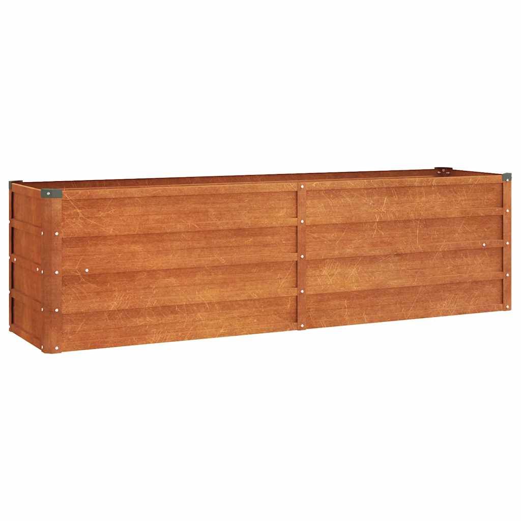 Hochbeet Rostig 160x40x45 cm Cortenstahl