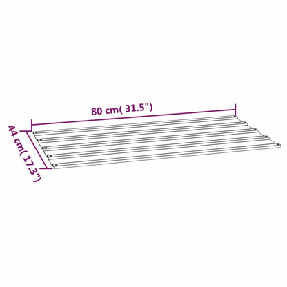 Dachplatten 12 Stk. Rostig 80x44 cm Cortenstahl
