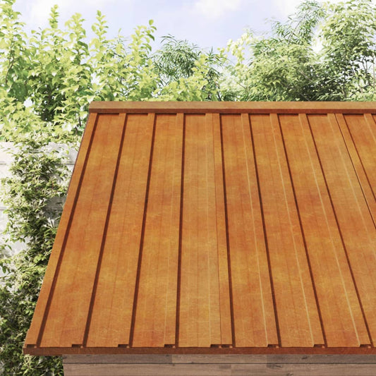 Dachplatten 12 Stk. Rostig 100x44 cm Cortenstahl