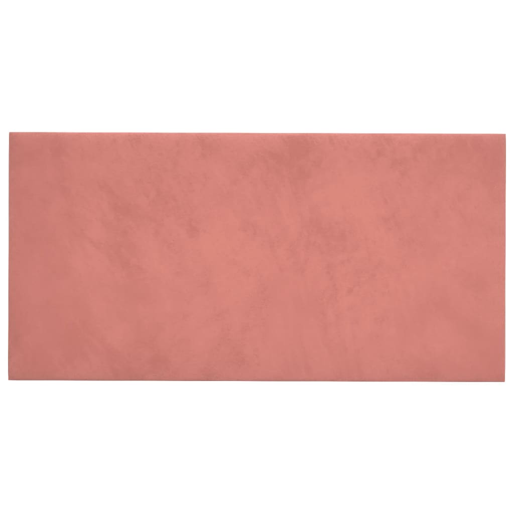 Vægpaneler 12 stk Pink 60x30 cm Fløjl 2,16 m²
