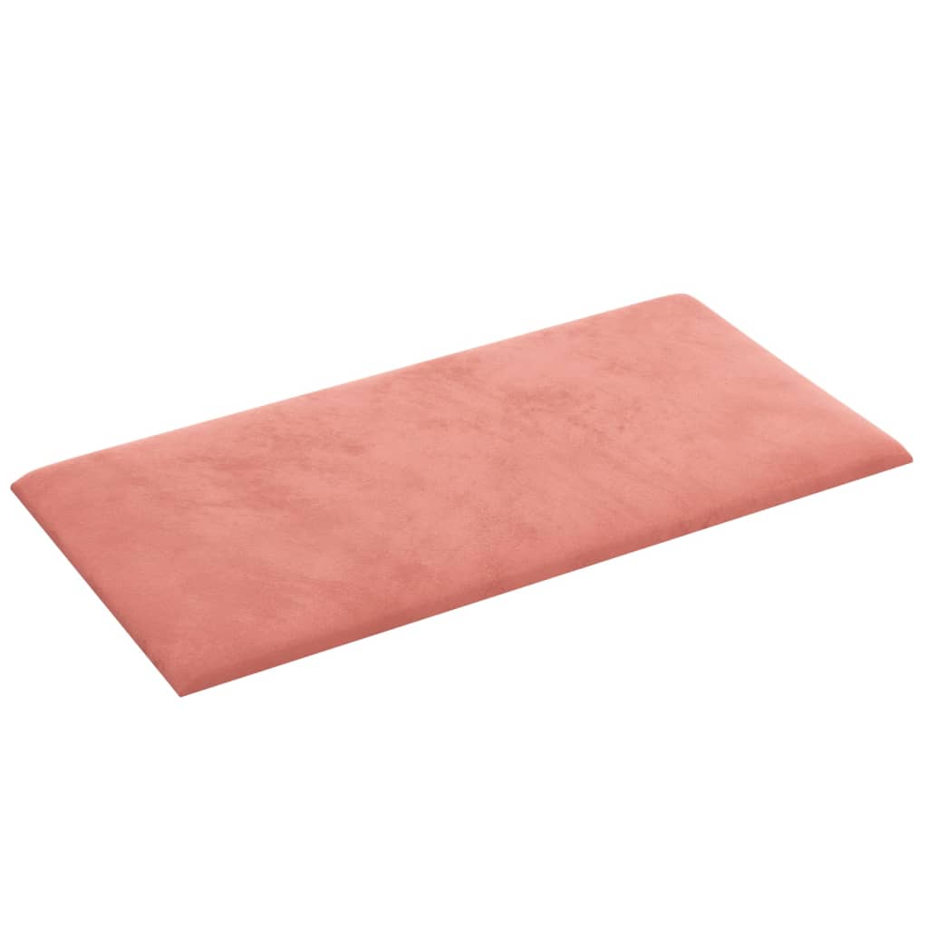 Vægpaneler 12 stk Pink 60x30 cm Fløjl 2,16 m²