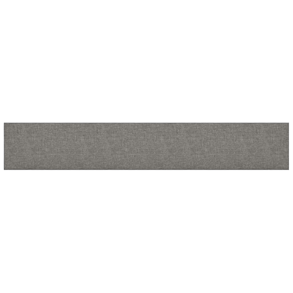 Wandpaneele 12 Stk. Hellgrau 90x15 cm Stoff 1,62 m²