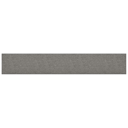 Wandpaneele 12 Stk. Hellgrau 90x15 cm Stoff 1,62 m²