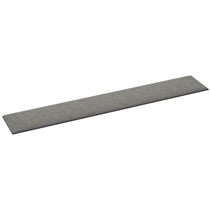 Wandpaneele 12 Stk. Hellgrau 90x15 cm Stoff 1,62 m²