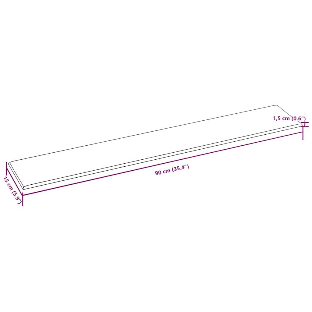 Wandpaneele 12 Stk. Hellgrau 90x15 cm Stoff 1,62 m²
