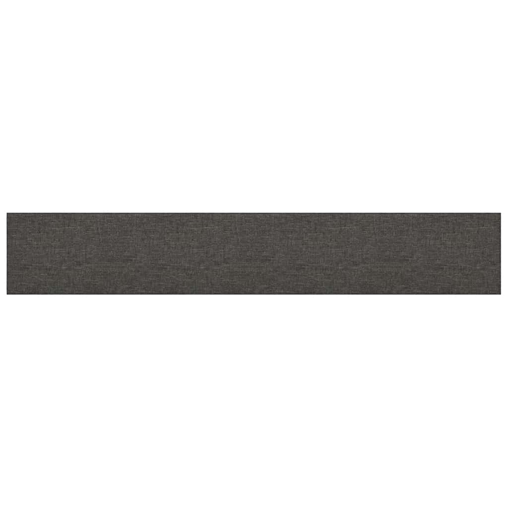 Wandpaneele 12 Stk. Dunkelgrau 90x15 cm Stoff 1,62 m²