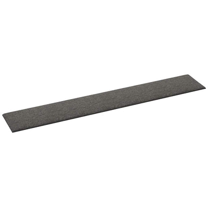 Wandpaneele 12 Stk. Dunkelgrau 90x15 cm Stoff 1,62 m²