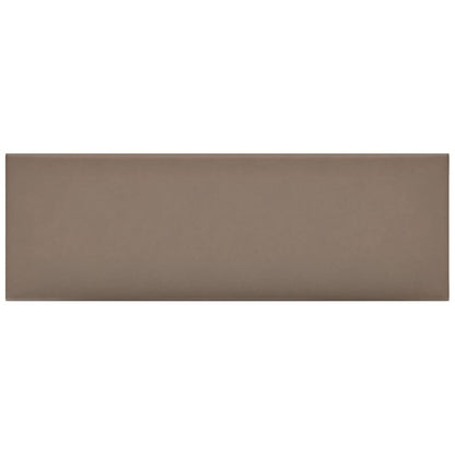 Wandpaneele 12 Stk. Cappuccino-Braun 90x30cm Kunstleder 3,24 m²