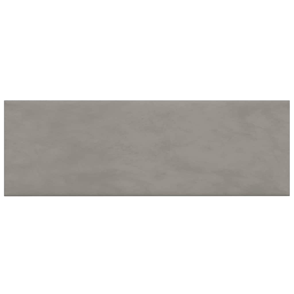 Wandpaneele 12 Stk. Hellgrau 90x30 cm Samt 3,24 m²