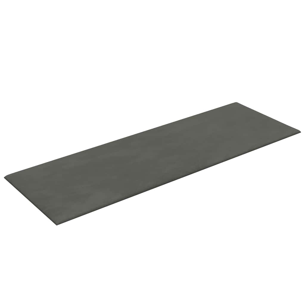 Wandpaneele 12 Stk. Dunkelgrau 90x30 cm Samt 3,24 m²