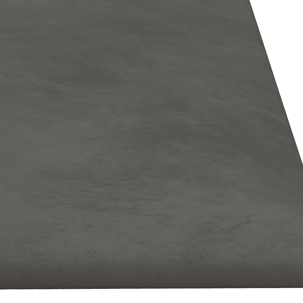Wandpaneele 12 Stk. Dunkelgrau 90x30 cm Samt 3,24 m²