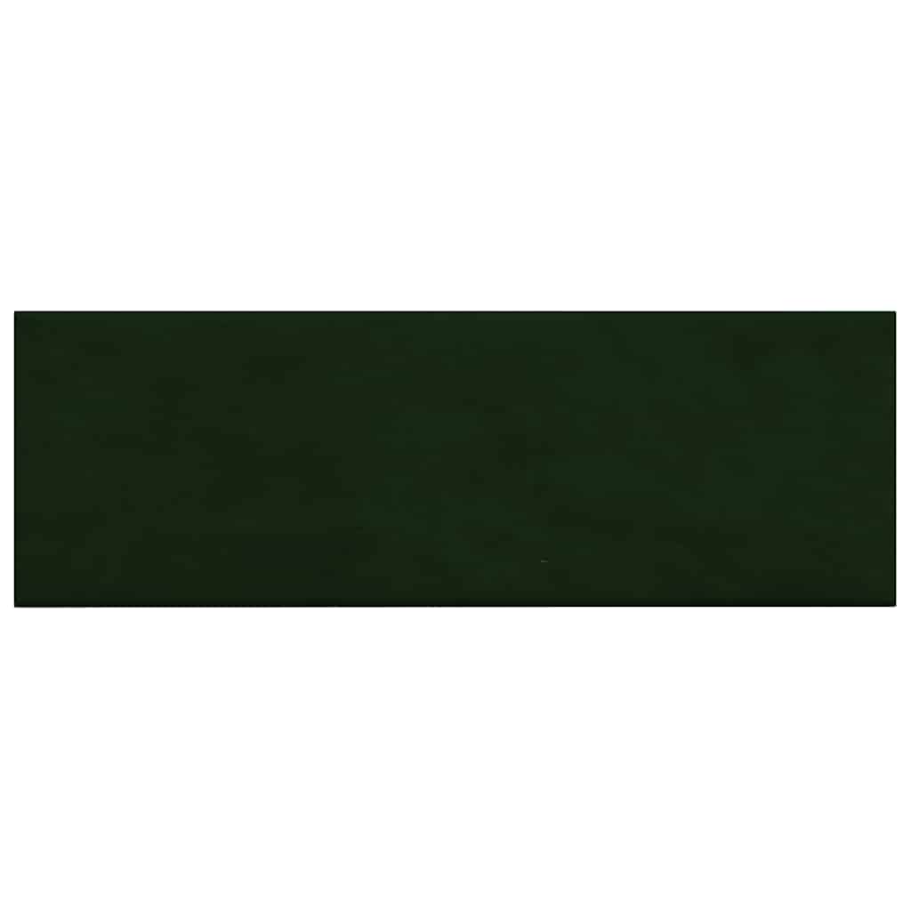 Wandpaneele 12 Stk. Dunkelgrün 90x30 cm Samt 3,24 m²