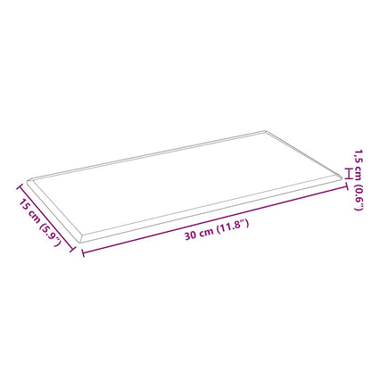 Wandpaneele 12 Stk. Rot 30x15 cm Kunstleder 0,54 m²