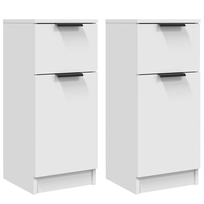 Sideboards 2 Stk. Weiß 30x30x70 cm Holzwerkstoff