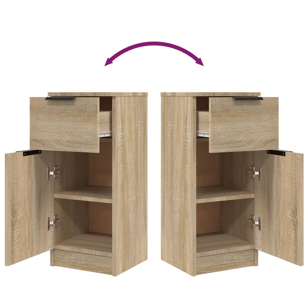 Skænk Sonoma Eg 30x30x70 cm Træ Materiale