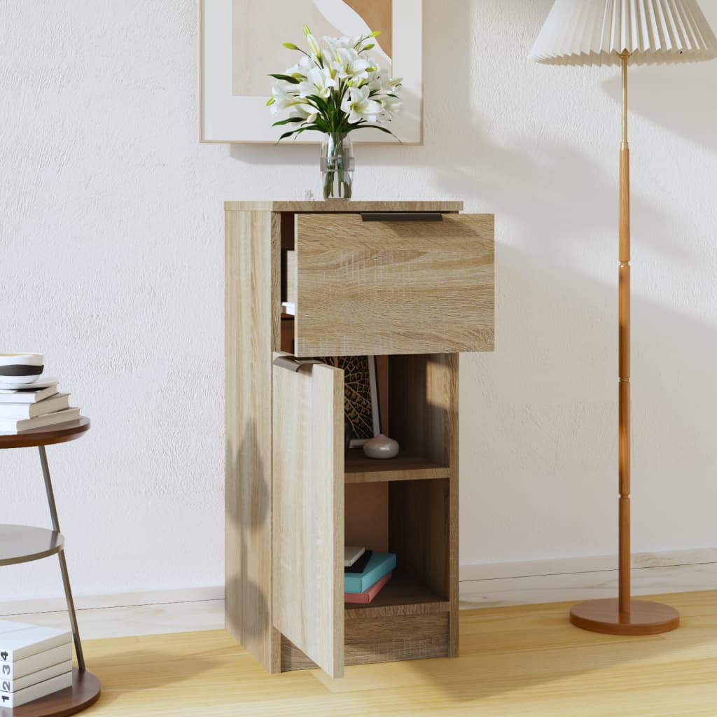 Skænk Sonoma Eg 30x30x70 cm Træ Materiale