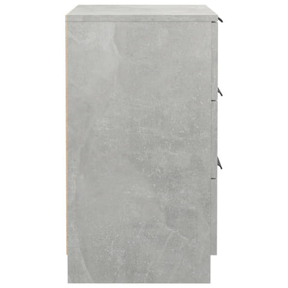 Nachttische 2 Stk. Betongrau 40x36x65 cm