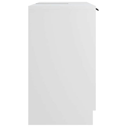 Badschrank Weiß 64,5x33,5x59 cm Holzwerkstoff