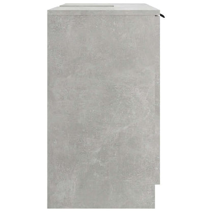 Badschrank Betongrau 64,5x33,5x59 cm Holzwerkstoff