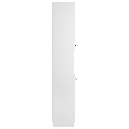 Badschrank Weiß 32x34x188,5 cm Holzwerkstoff