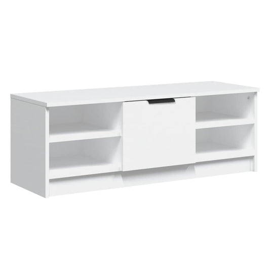 TV-skab Hvid 102x35,5x36,5 cm Træ Materiale