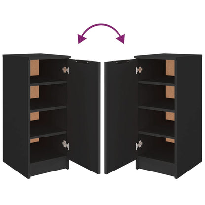 Schuhschrank Schwarz 30x35x70 cm Holzwerkstoff