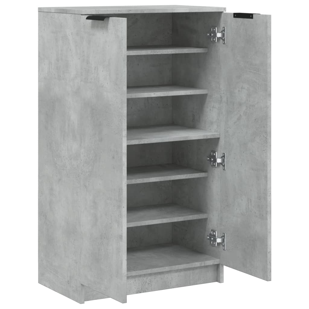 Schuhschrank Betongrau 59x35x100,5 cm Holzwerkstoff