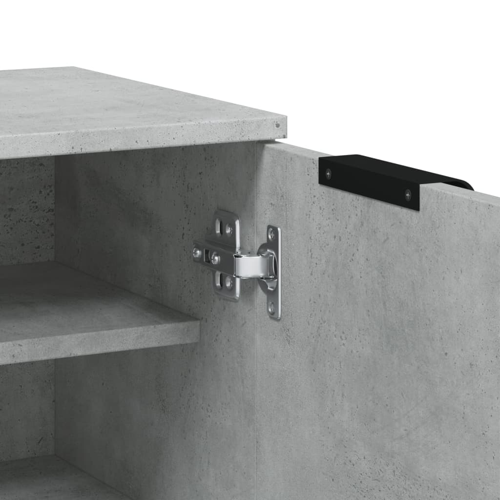 Schuhschrank Betongrau 59x35x100,5 cm Holzwerkstoff