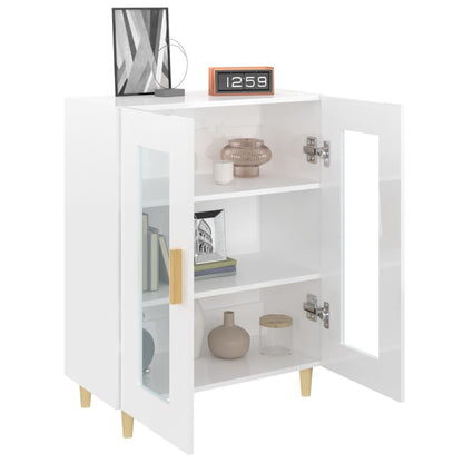 Sideboard Hochglanz-Weiß 69,5x34x90 cm Holzwerkstoff