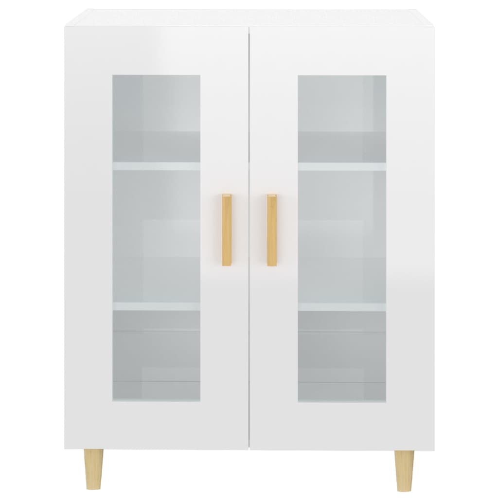 Sideboard Hochglanz-Weiß 69,5x34x90 cm Holzwerkstoff