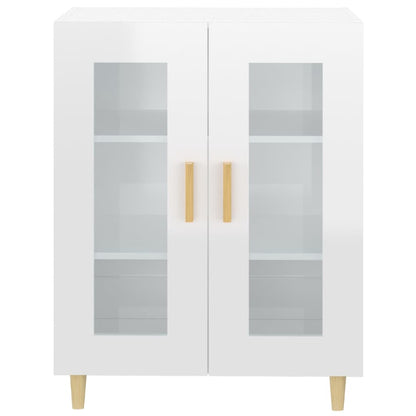 Sideboard Hochglanz-Weiß 69,5x34x90 cm Holzwerkstoff
