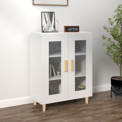 Sideboard Hochglanz-Weiß 69,5x34x90 cm Holzwerkstoff