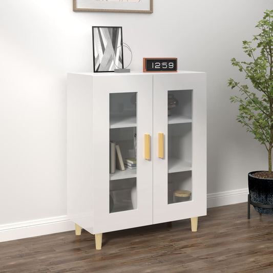 Sideboard Hochglanz-Weiß 69,5x34x90 cm Holzwerkstoff