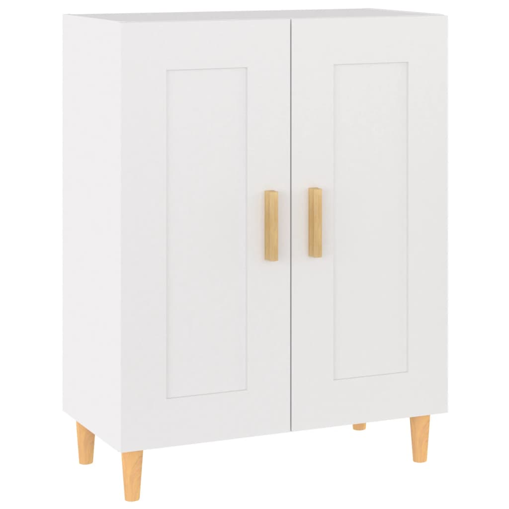Skænk Hvid 69,5x34x90 cm Træ Materiale