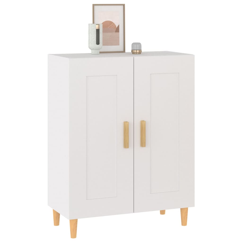 Skænk Hvid 69,5x34x90 cm Træ Materiale