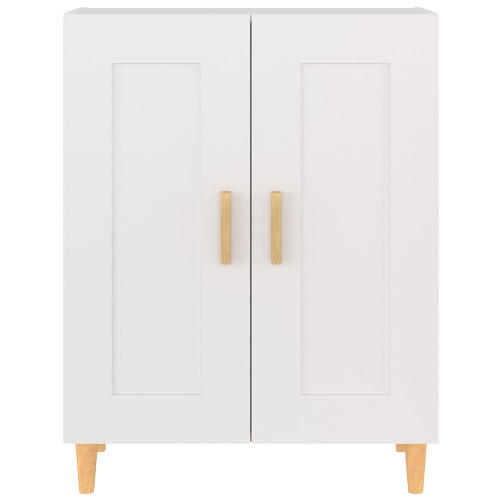 Skænk Hvid 69,5x34x90 cm Træ Materiale