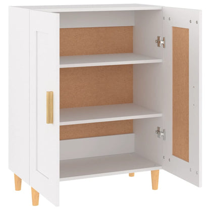 Skænk Hvid 69,5x34x90 cm Træ Materiale
