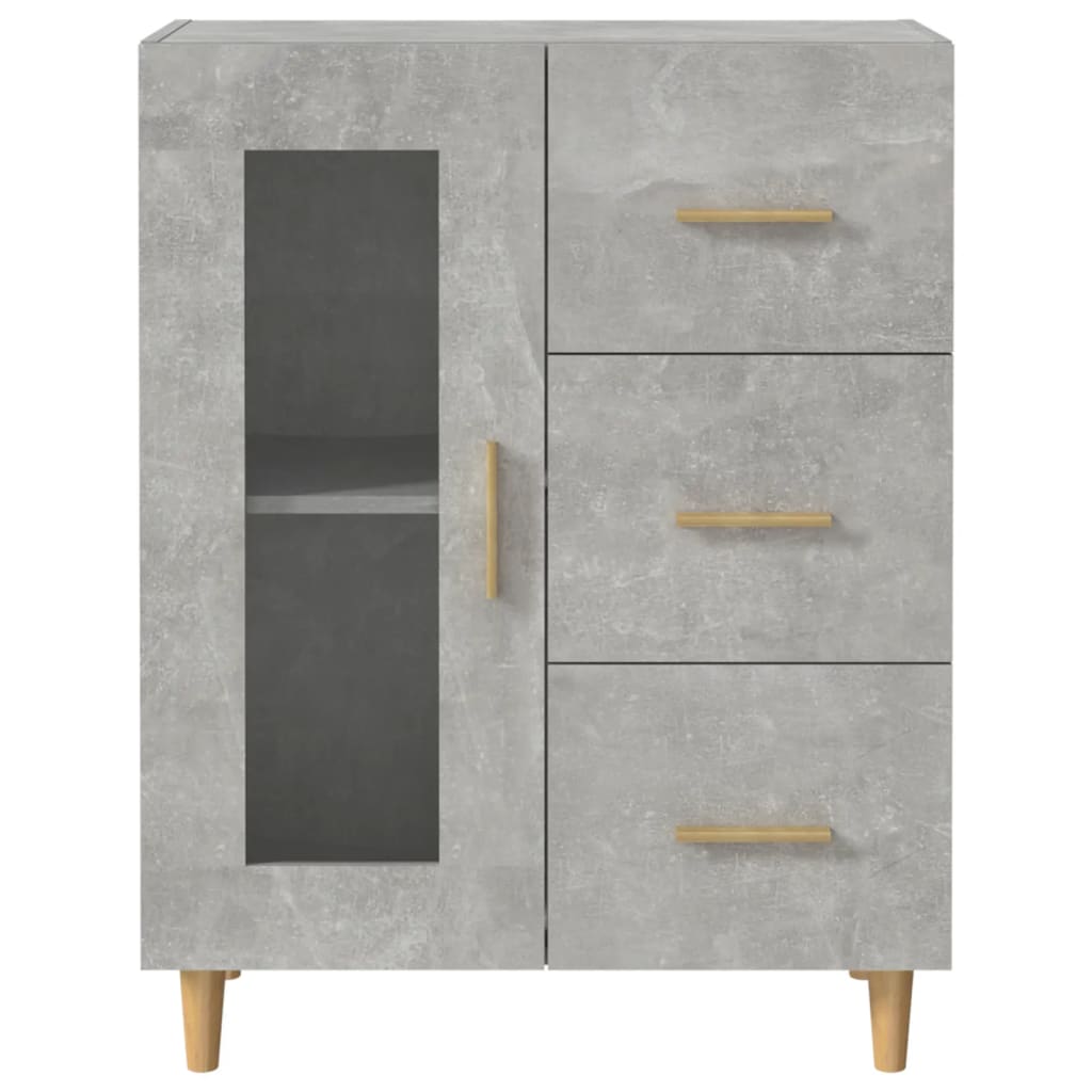 Sideboard Betongrau 69,5x34x90 cm Holzwerkstoff