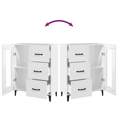 Sideboard Weiß 69,5x34x90 cm Holzwerkstoff